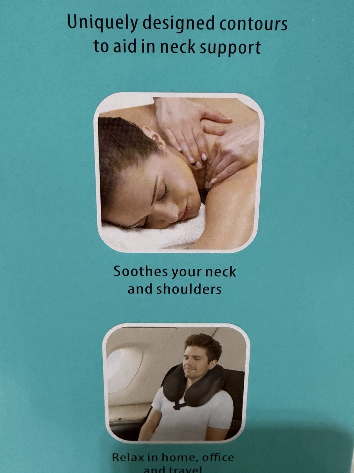 Health Touch Memory Foam Neck Massager Vibration functionality Black New