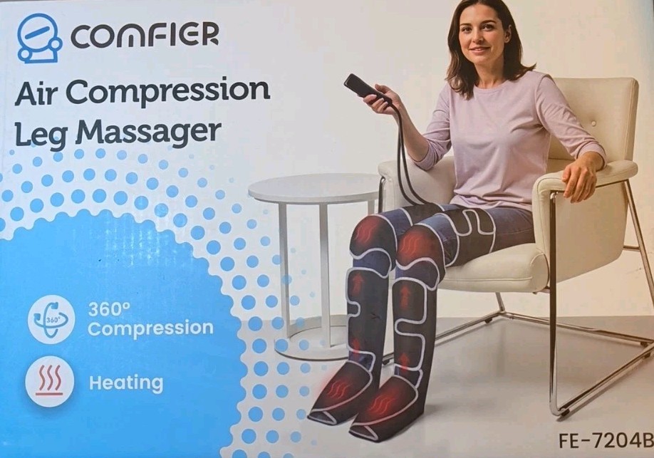 COMFIER Leg Massager for Circulation and Pain Relief, Leg Compression Massager