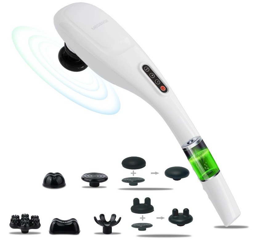 Megawise Handheld Deep Percussion Massager RD-A10 White – Damaged Box