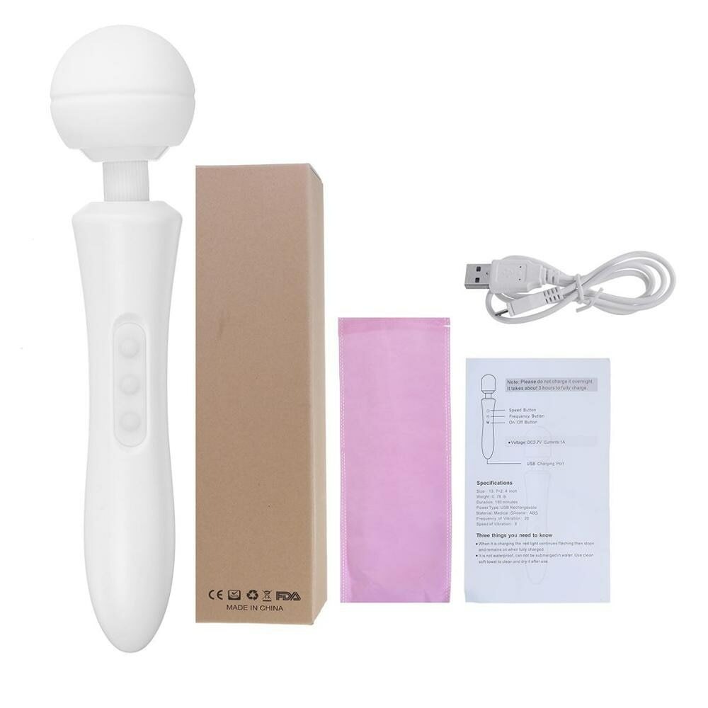 8 Speeds Electric Percussion Vibration USB Rechargeable Neck Muscle Body