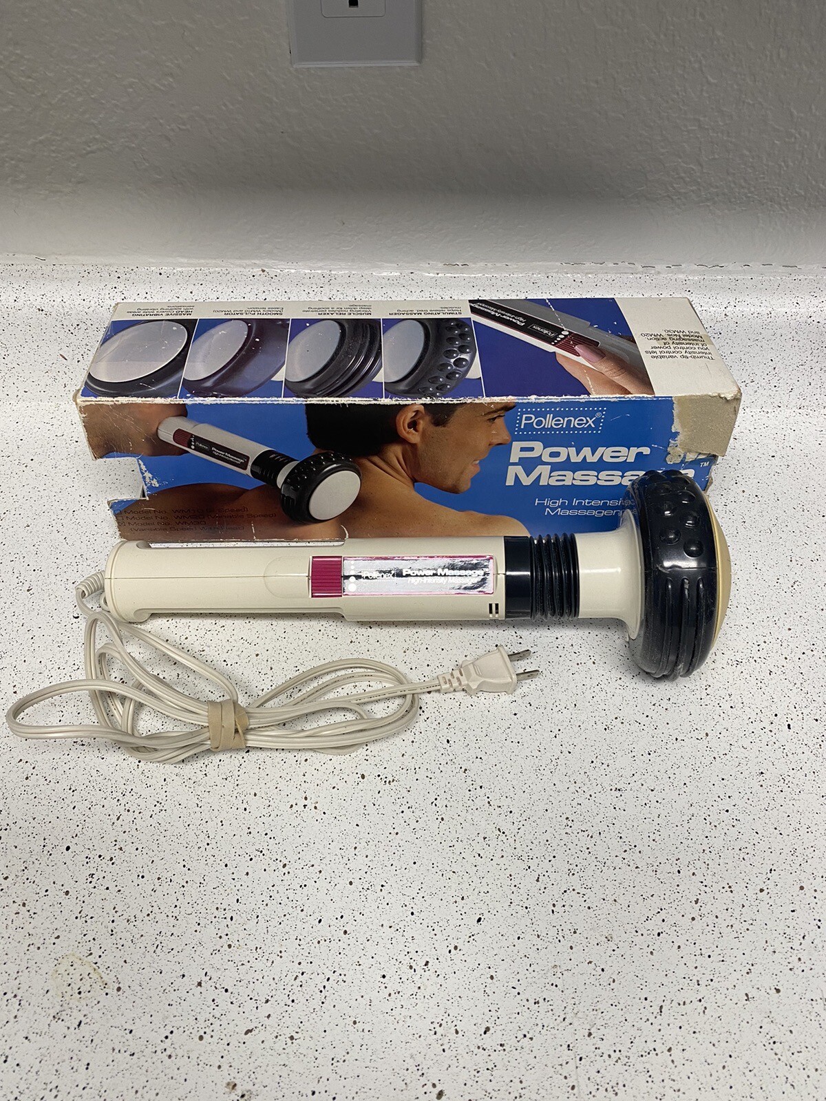 Pollenex High Intensity Massager Power Wand Vibrator WM-30 Variable Speed w HEAT