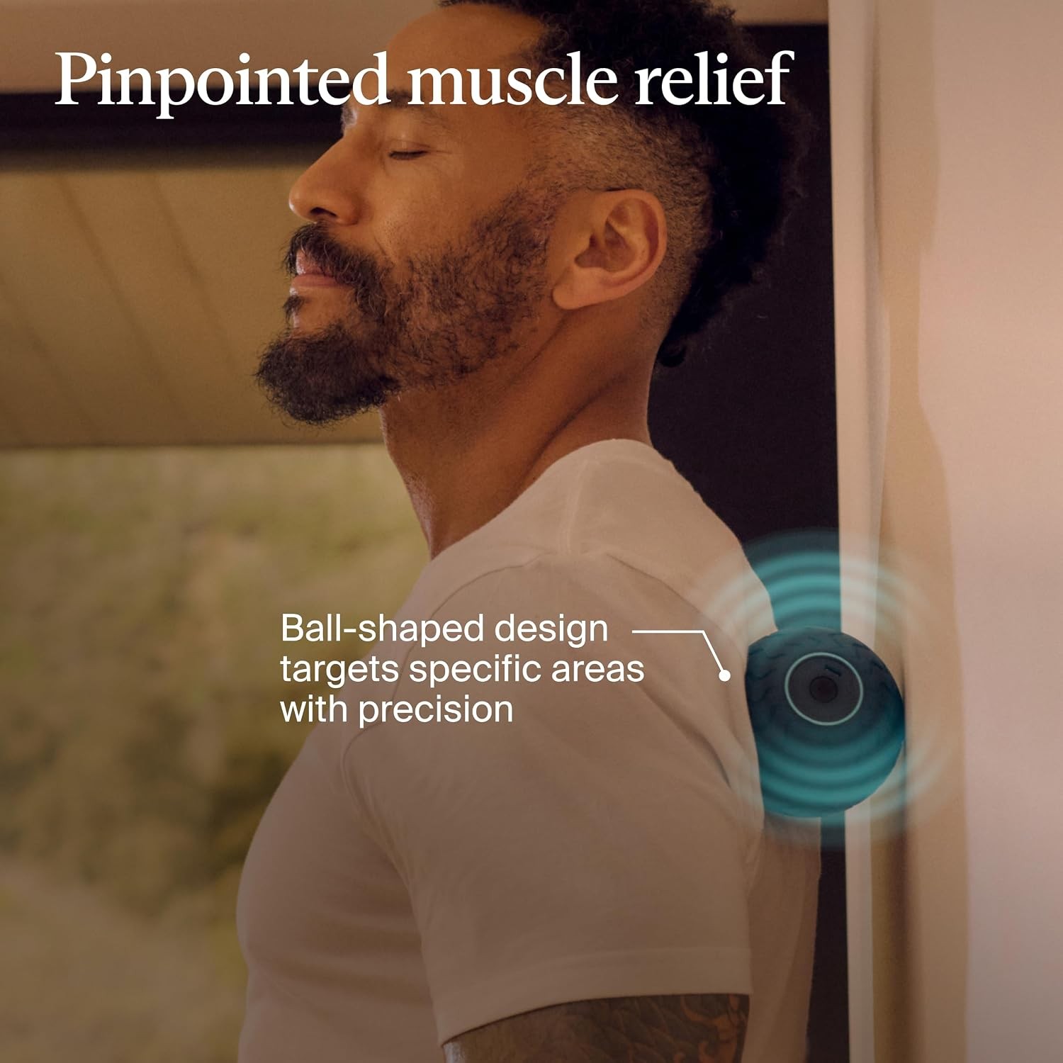 Therabody WaveSolo Handheld Bluetooth Massage Device QuietRoll Technology