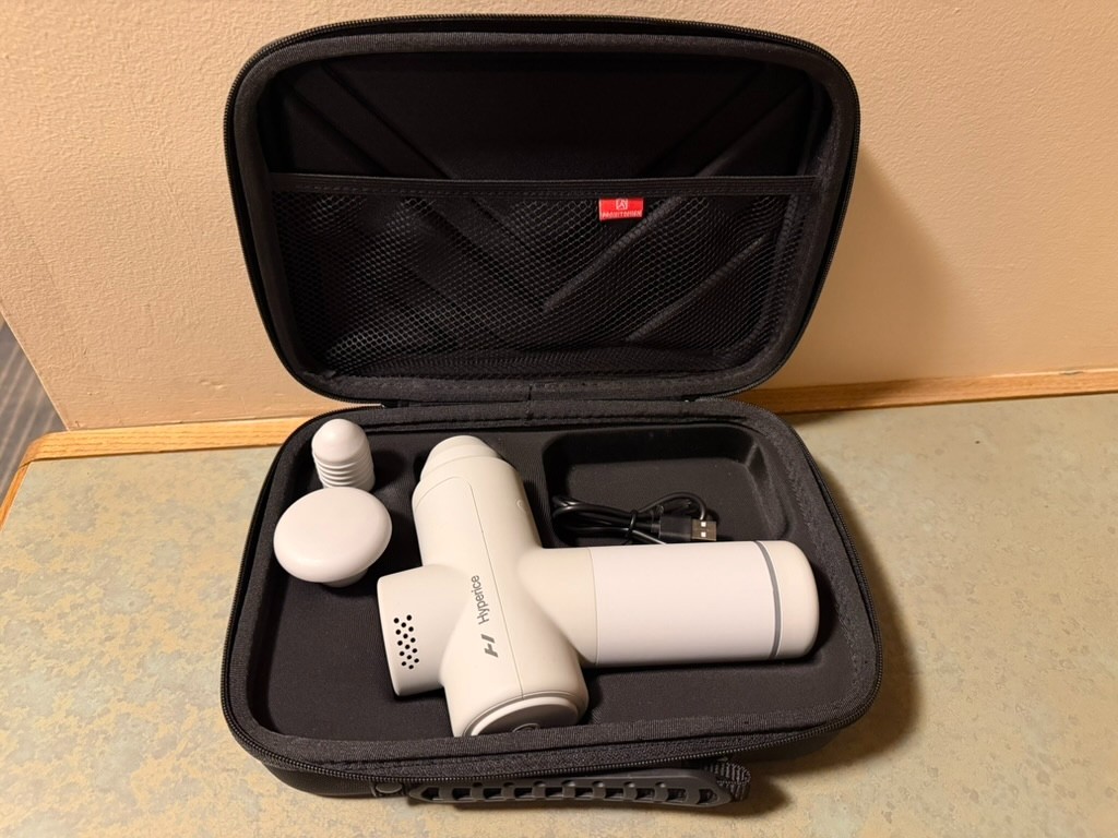 Hyperice Hypervolt GO 2 Handheld Percussion Massage Gun – With Case and Cable