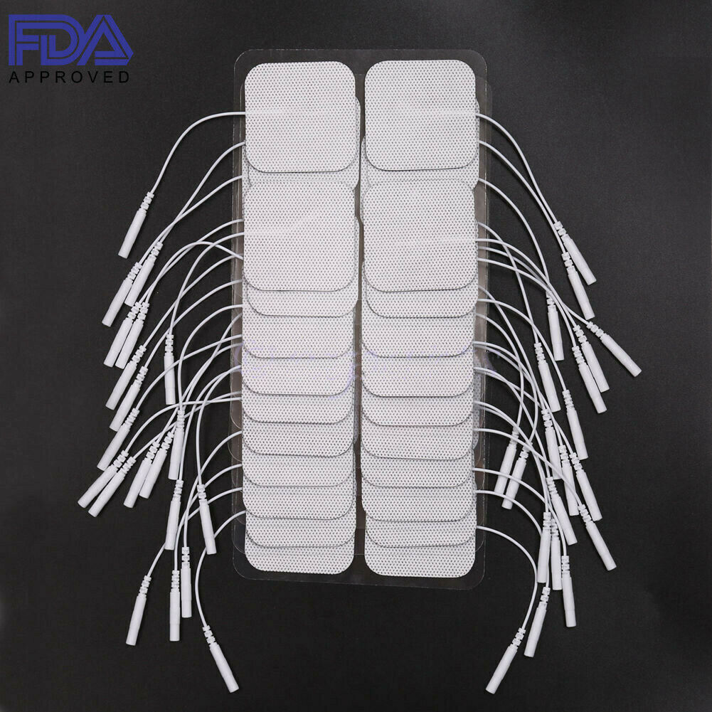 40 TENS Electrode Pads EMS Replacement Unit 7000 3000 2×2 Muscle Stimulator BULK