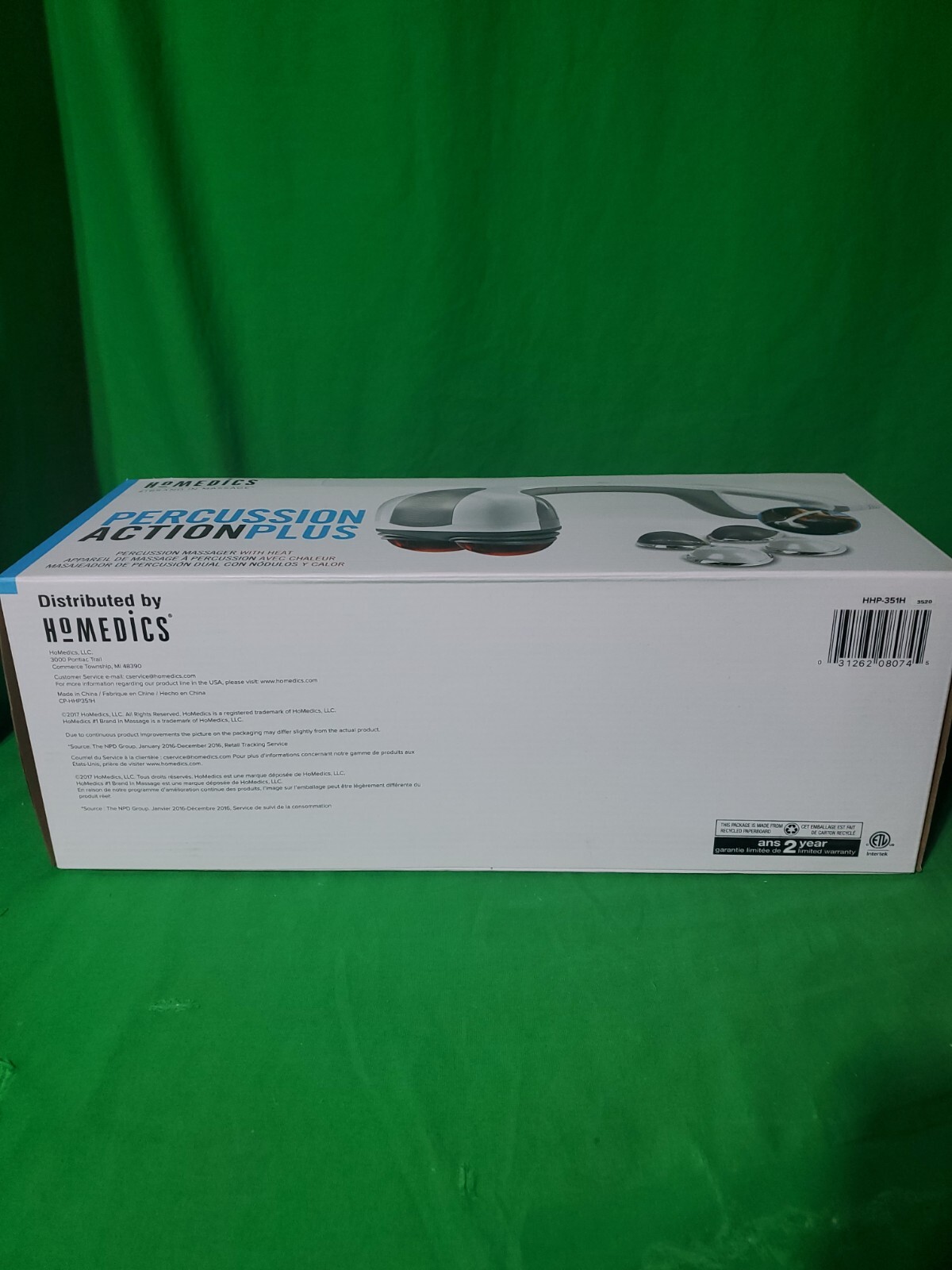 Homedics Dual Temp Percussion Pro Hot and Cold Percussion HHP-500H