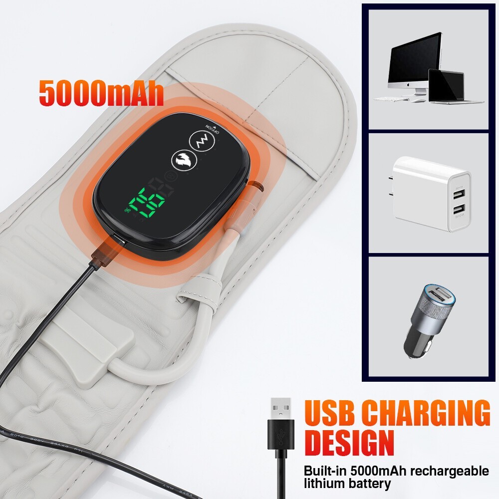 Update Heating Massage Decompression Belt Lumbar Support for Back Pain Relief