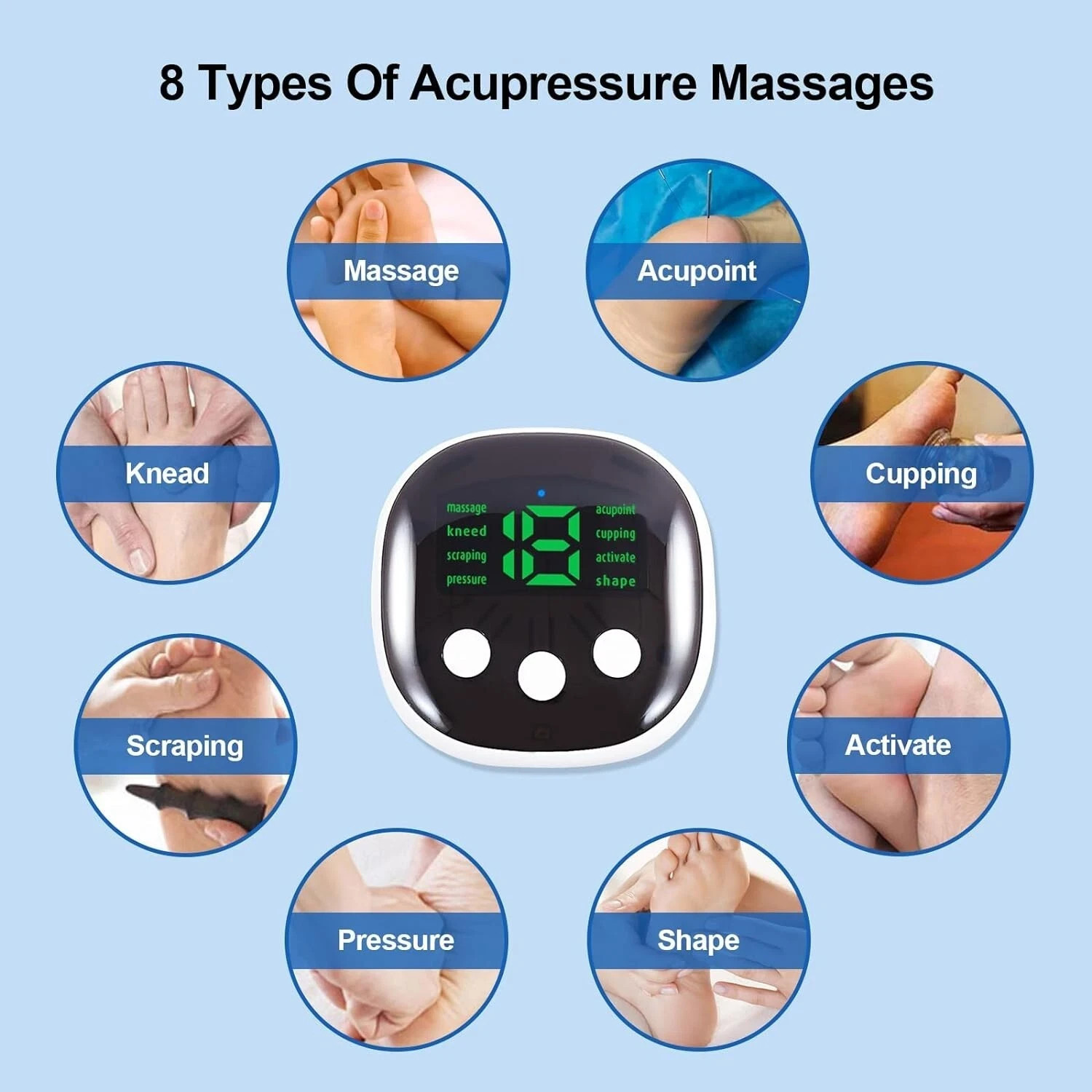 EMS Foot Massager Mat–Foot Massager Pad–Foldable Feet and Calves Massage Machine