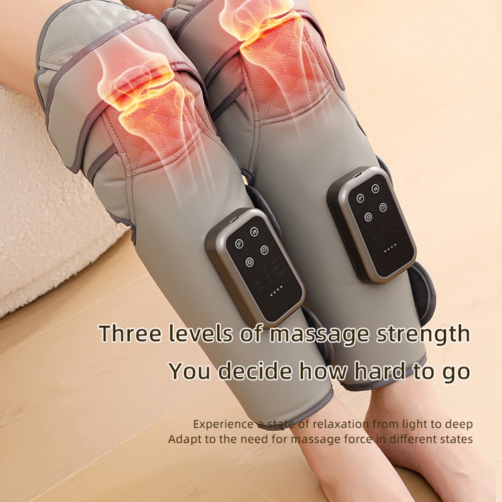 1 Pair Leg Massager Cordless knee Air Compression Massager Heated Pain Relief US