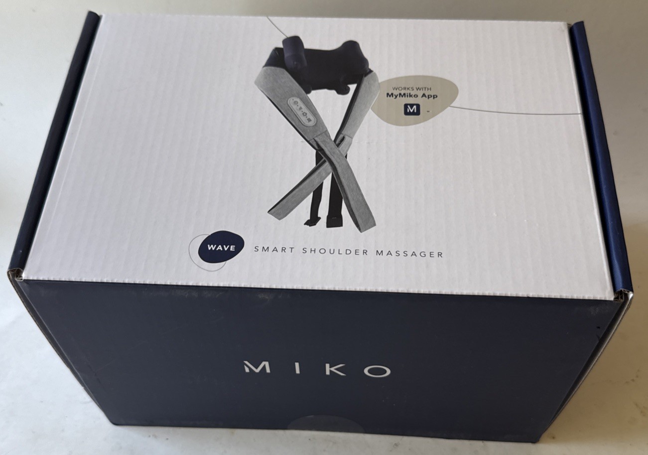 Miko Wave Smart Shoulder Massager Heated Neck Back Wrap New In Box