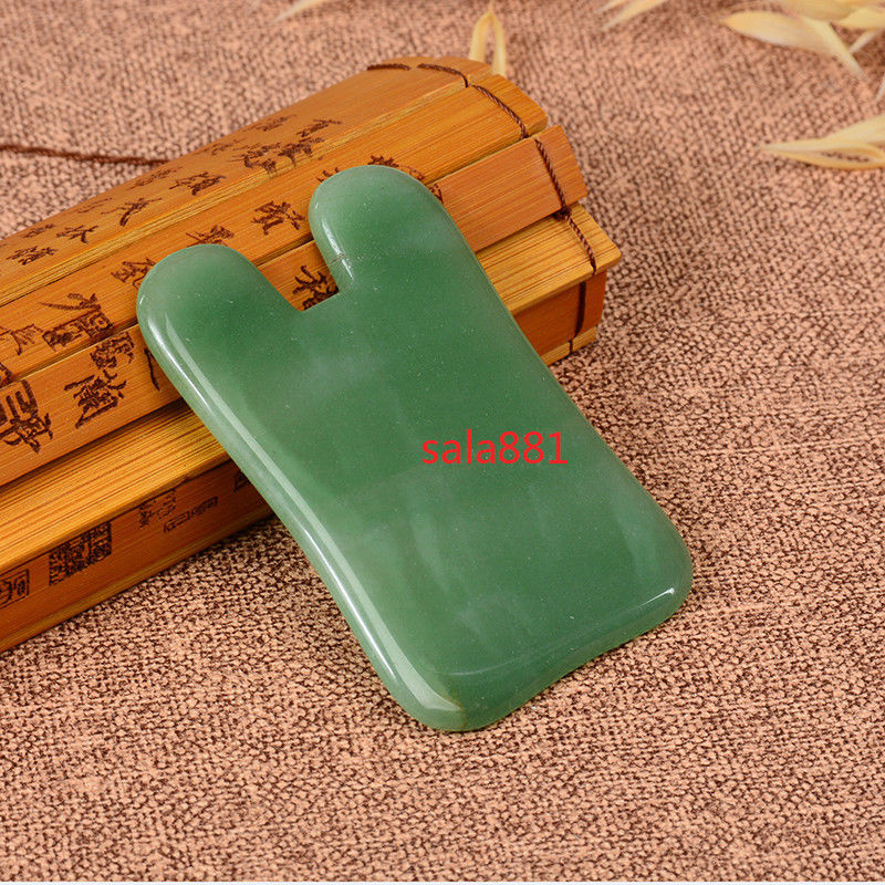 Natural Jade Stone Gua Sha Tools SPA Message Tool Jade Gua Sha Tool U Shape