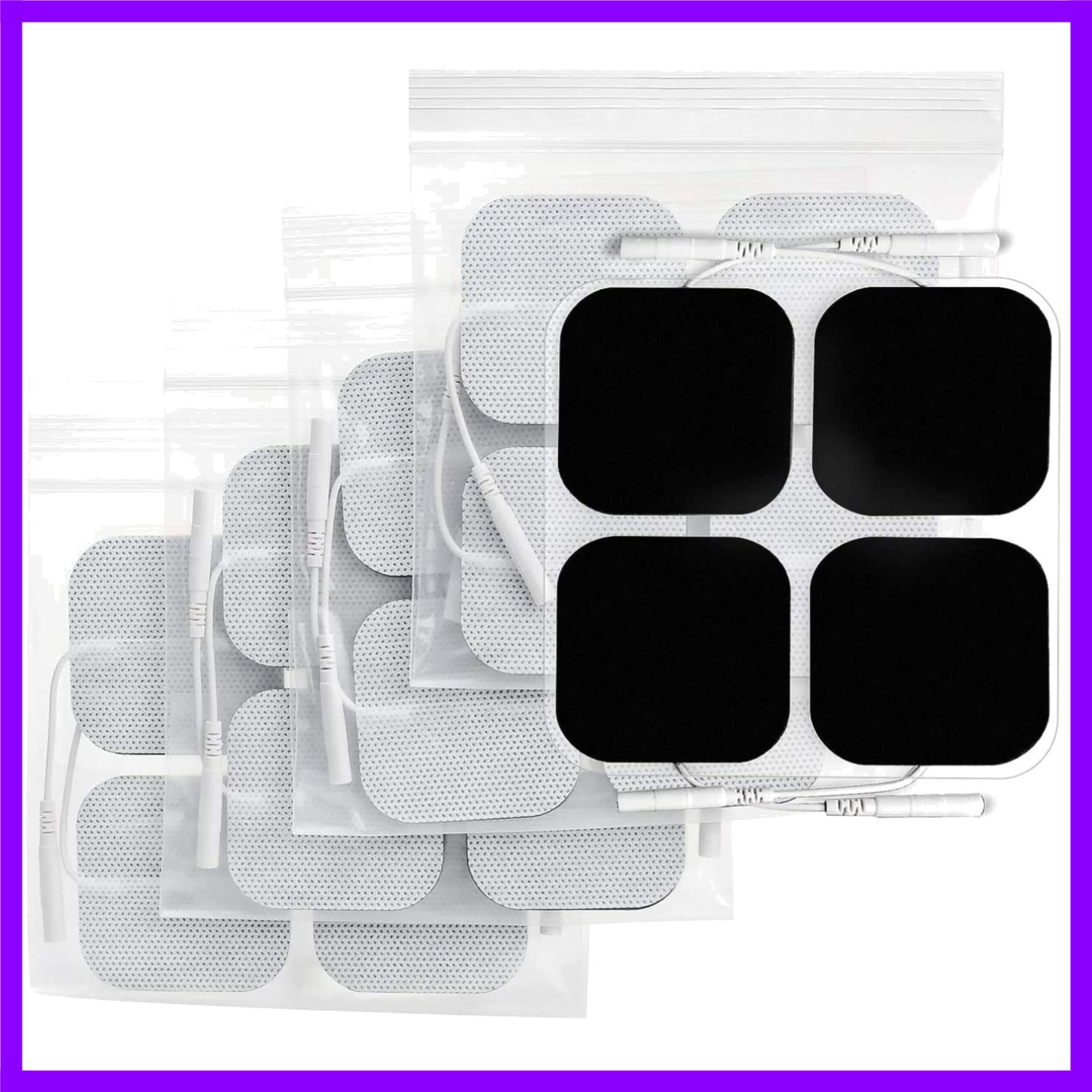 AUVON TENS Unit Pads Electrode Patches with Upgraded Self-Stick Performance a…