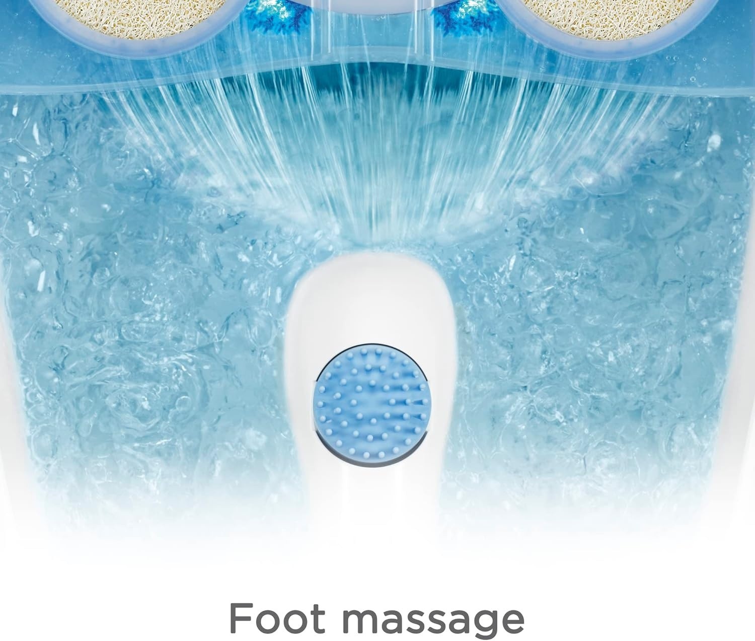 Bañera de hidromasaje para pies con luces LED azules y burbujas de masaje NEW US