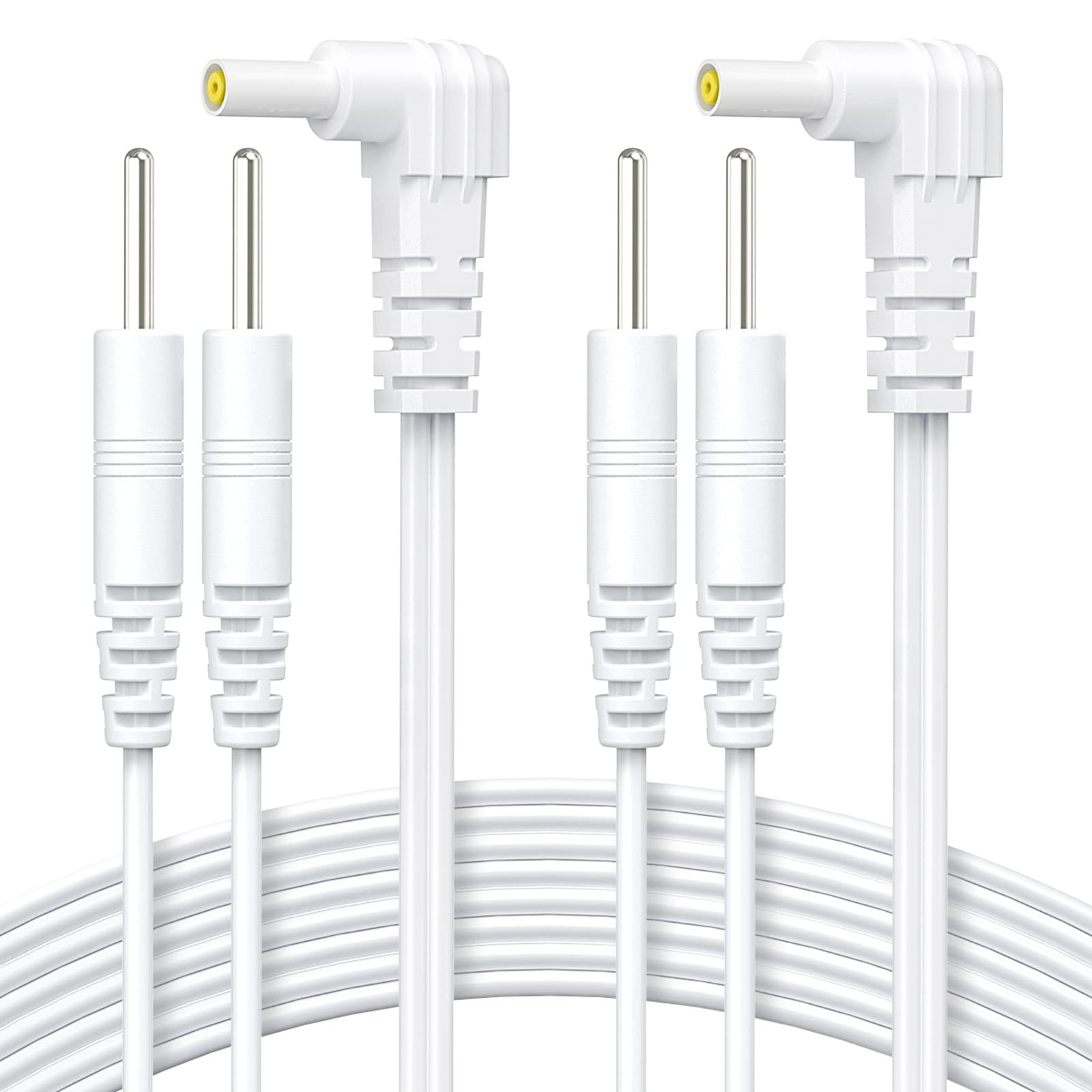 AUVON Durable Lead Wires for TENS EMS Units (2 Packs), Standard Leads with 40,00