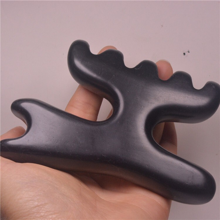 Stone Meteorite Massage Cone Needle Reflexology Chest Massage Point Stick Tool
