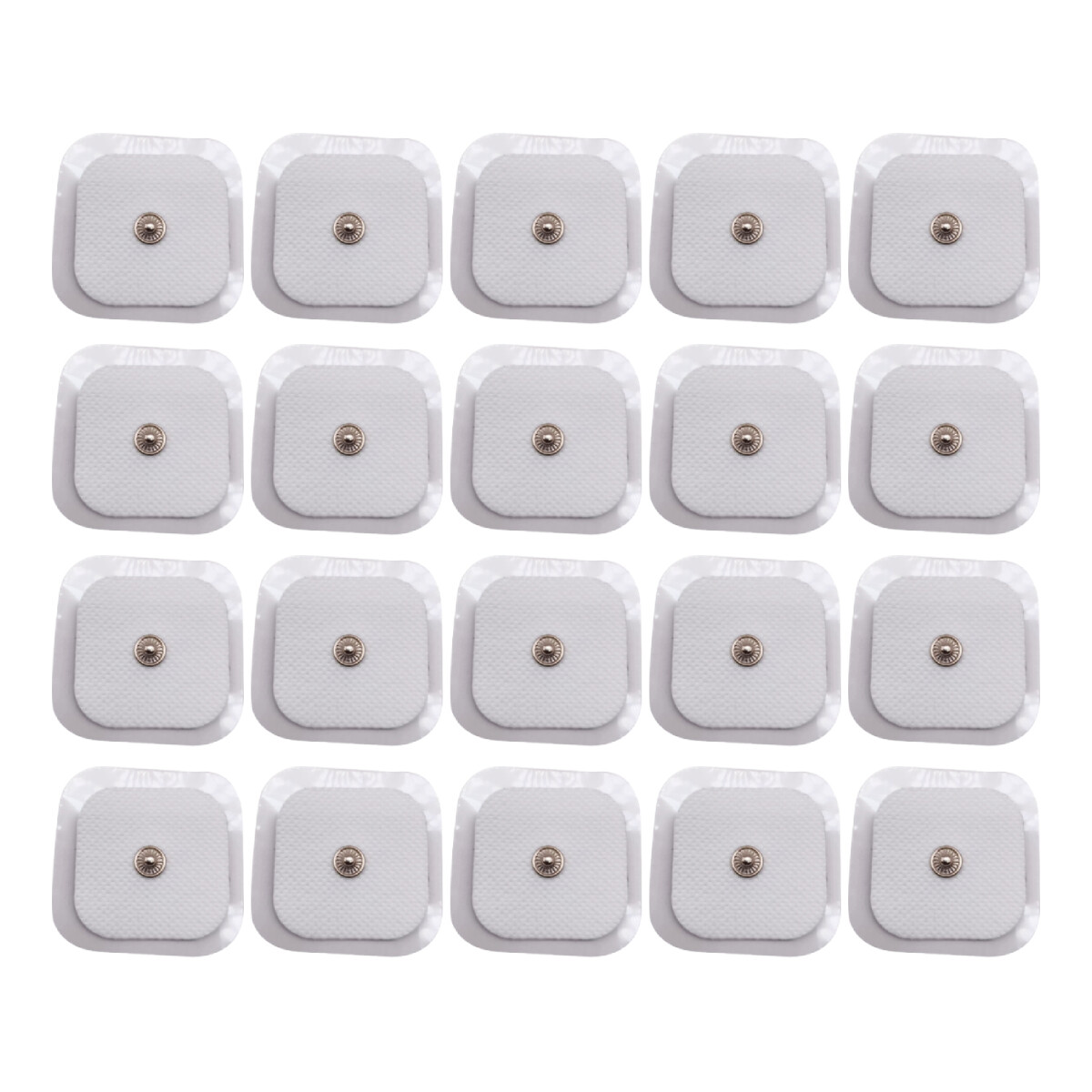 Snap Electrode Pads 2×2» Replacement fit TENS Unit Pulse Massager Self Adhesive