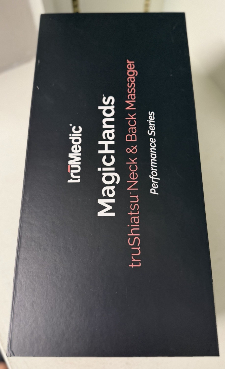 MagicHands™ truShiatsu™ Neck and Back Massager in Black & Orange,