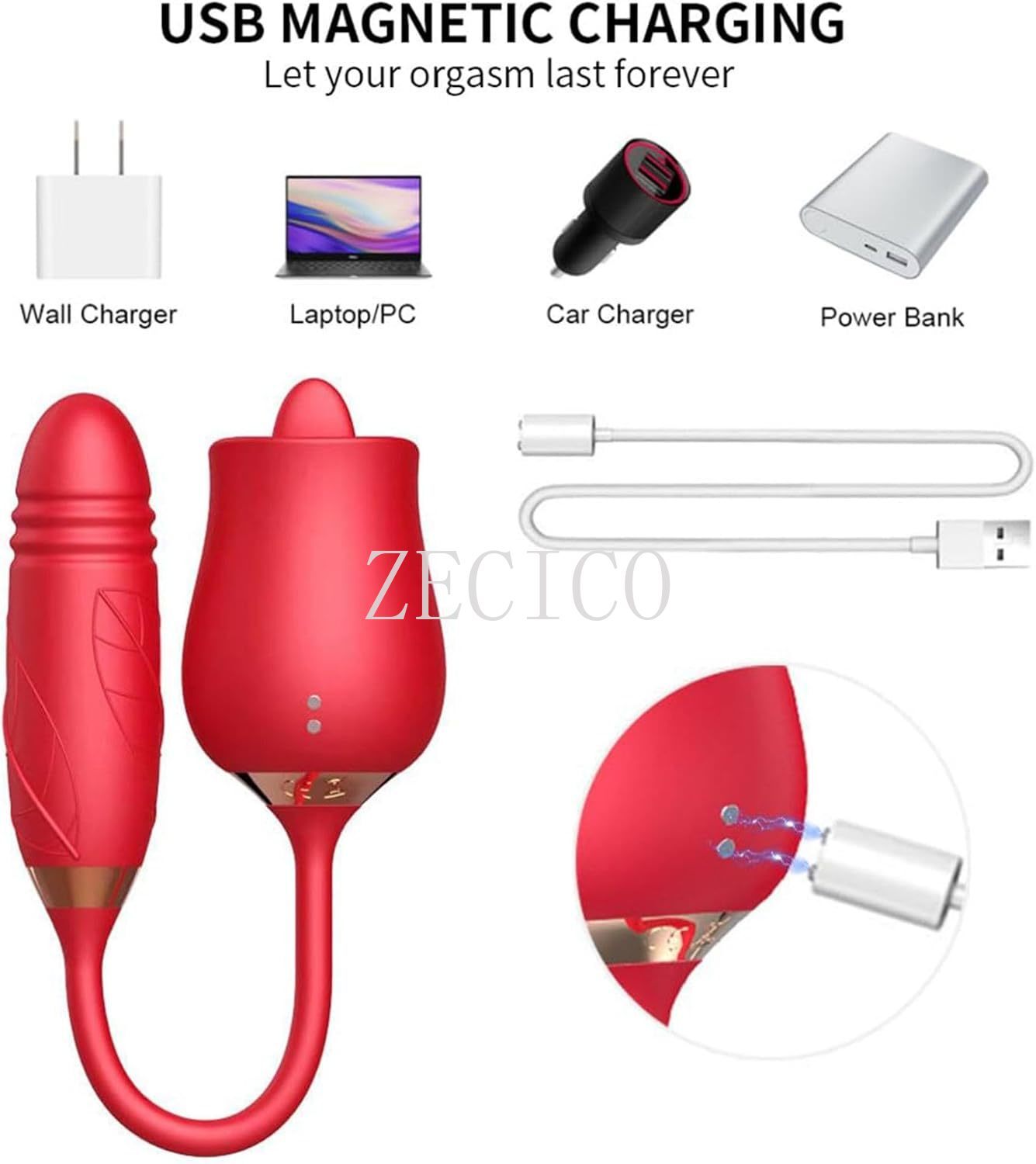 10 speed Rose Female Anniversary Female Birthday Gift Massage Tongue Licking HOT
