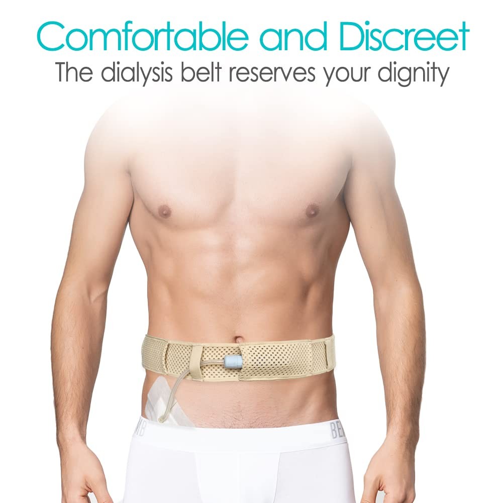 Mesh Breathable PD Belt Peritoneal Dialysis Catheter Accessories Supplies Sof…