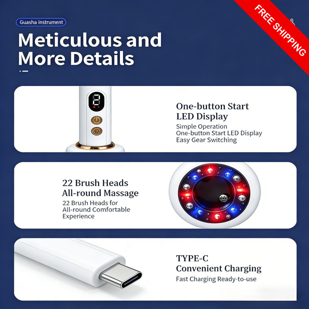 USB Vacuum Suction Body Massager Cupping Therapy 9 Levels Rechargeable
