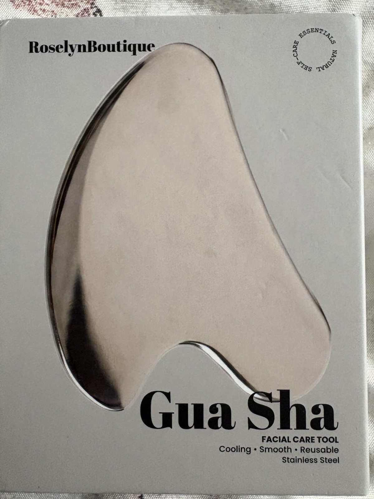 Stainless Steel Gua Sha Facial Massager Cooling Metal Skincare Tool