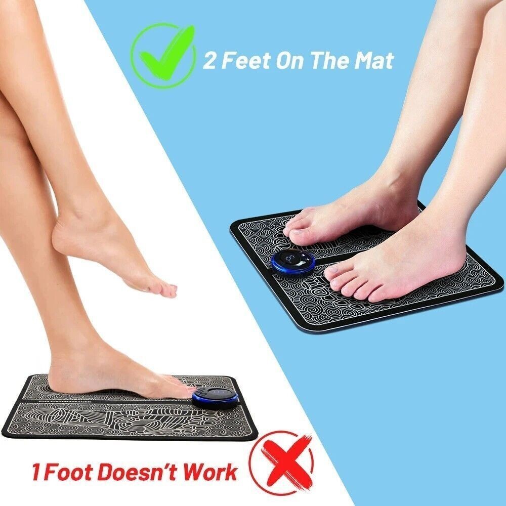 19 Level EMS Electric Foot Massager Pad Muscle Stimulator Blood Circulation Mat