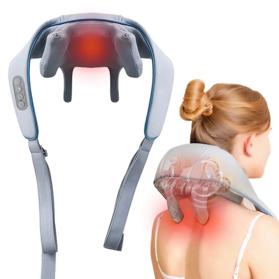 EUC GlossRay 3D Pro Advanced Neck & Shoulder Massager w/ Infrared Heating