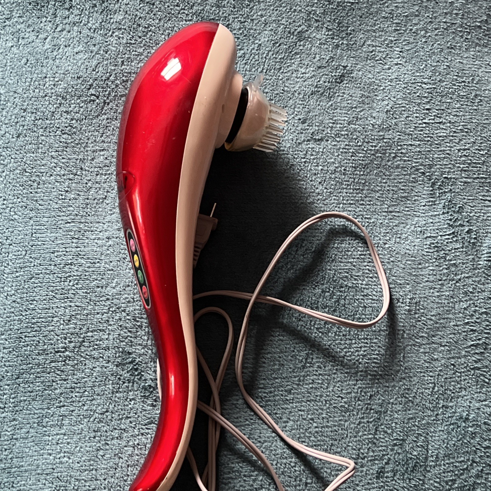 Osaki OS-106A Handheld Massage Wand 3 Speed Percussion Massager Red White Tested