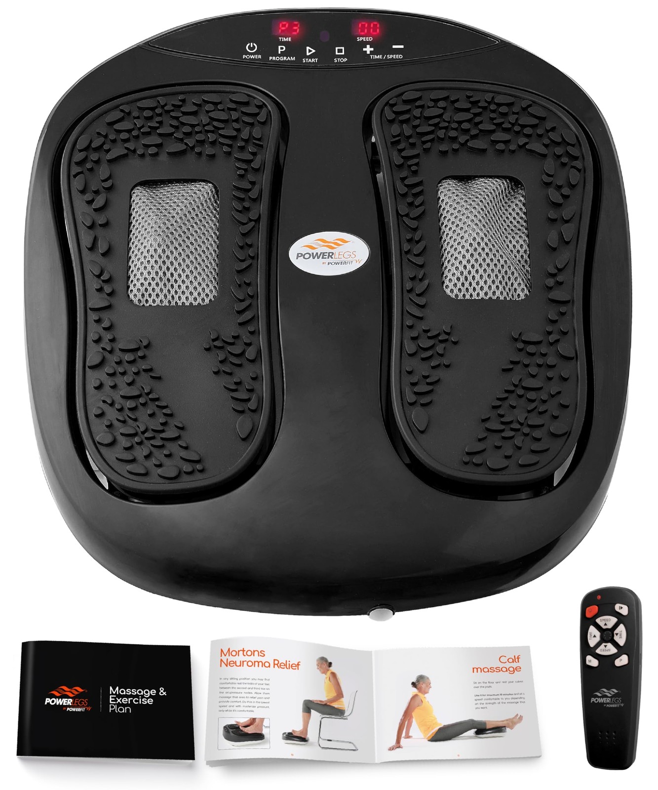 Power Legs Electric Foot Massager Machine with Remote Control, Adjustable Spe…