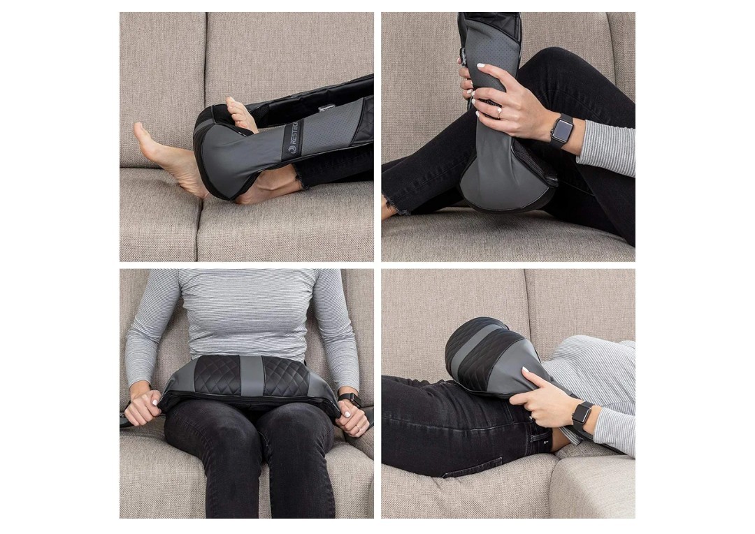 Resteck Shiatsu Massager for Neck & Back Heat Adjustable Levels No Box