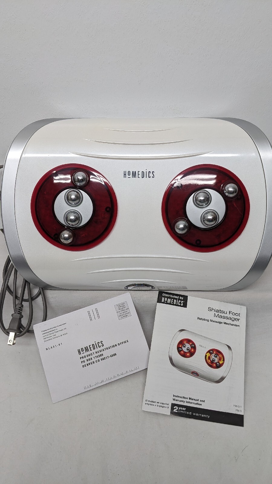(A5:2) HoMedics Shiatsu Foot Massager Rotating Mechanism With Heat (Tested)