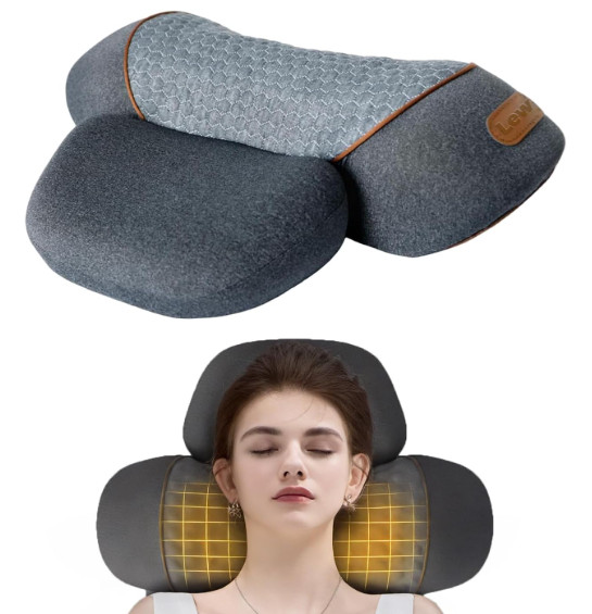 Neck Traction Massage Pillow with Heat – Cervical Support & Relaxation