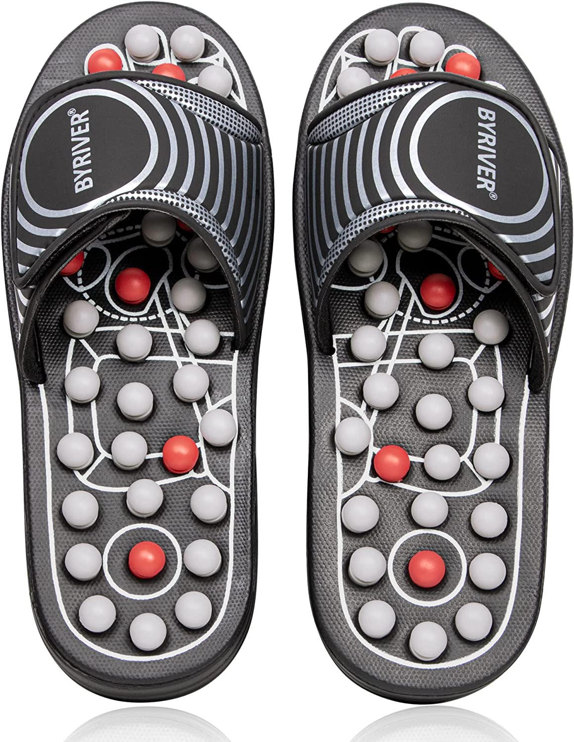 Foot Reflexology Tools Pressure Point Massage Mat Slippers Slides Sandals Shoes,