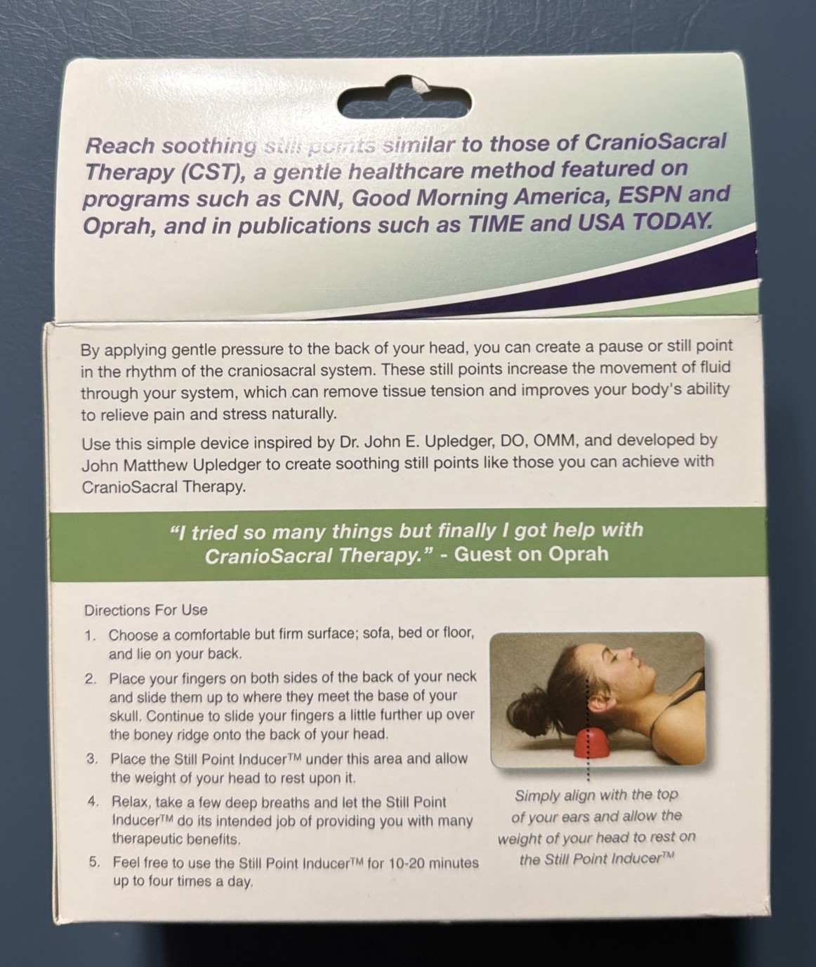 Still Point Inducer: Enhancing Relaxation & Pain Relief for The Craniosacral NEW