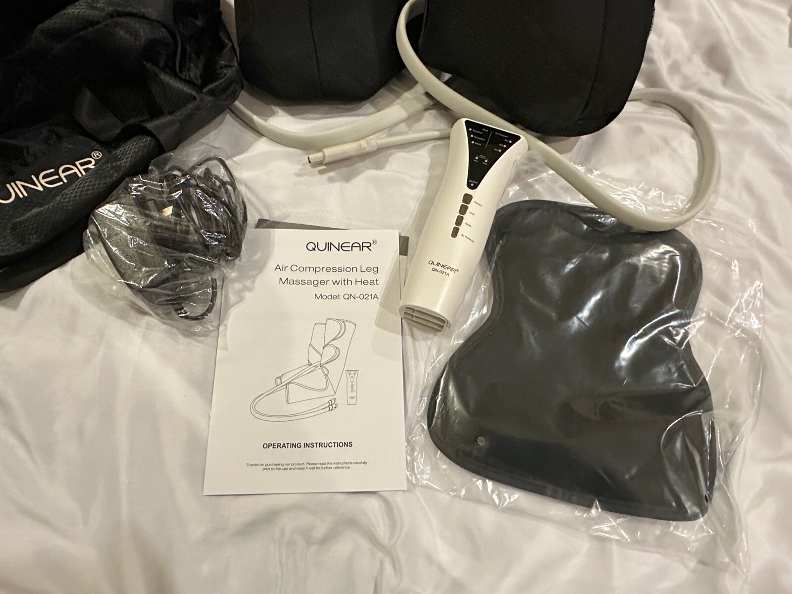 Quinear QN-021A 3 Modes Electric Air Compression Leg Massager With Heat