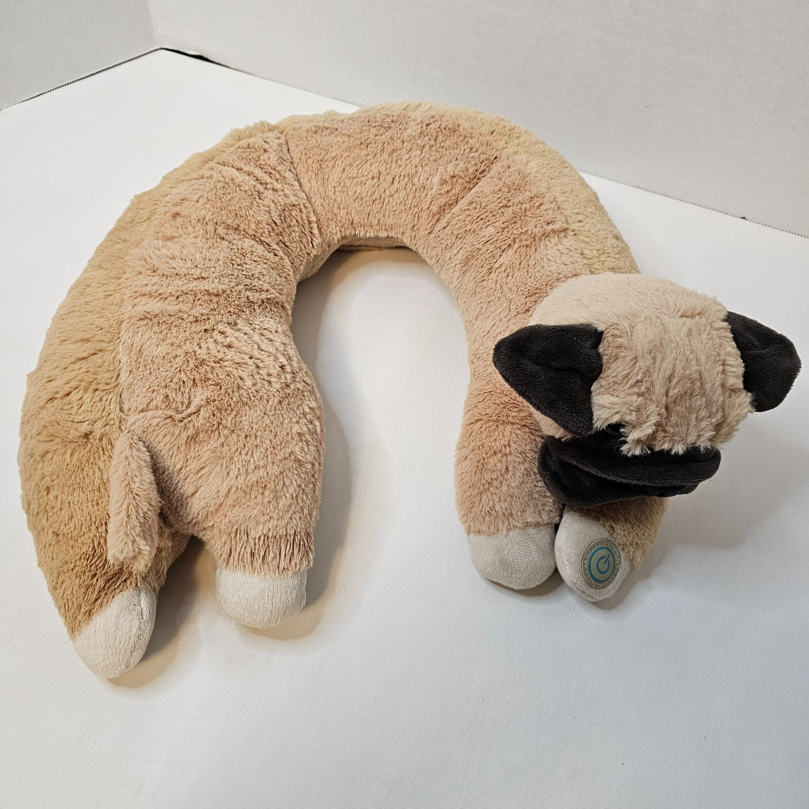 Health Touch Puppy Dog Neck Vibrating Massager Plush Stuffed Animal Pillow Works