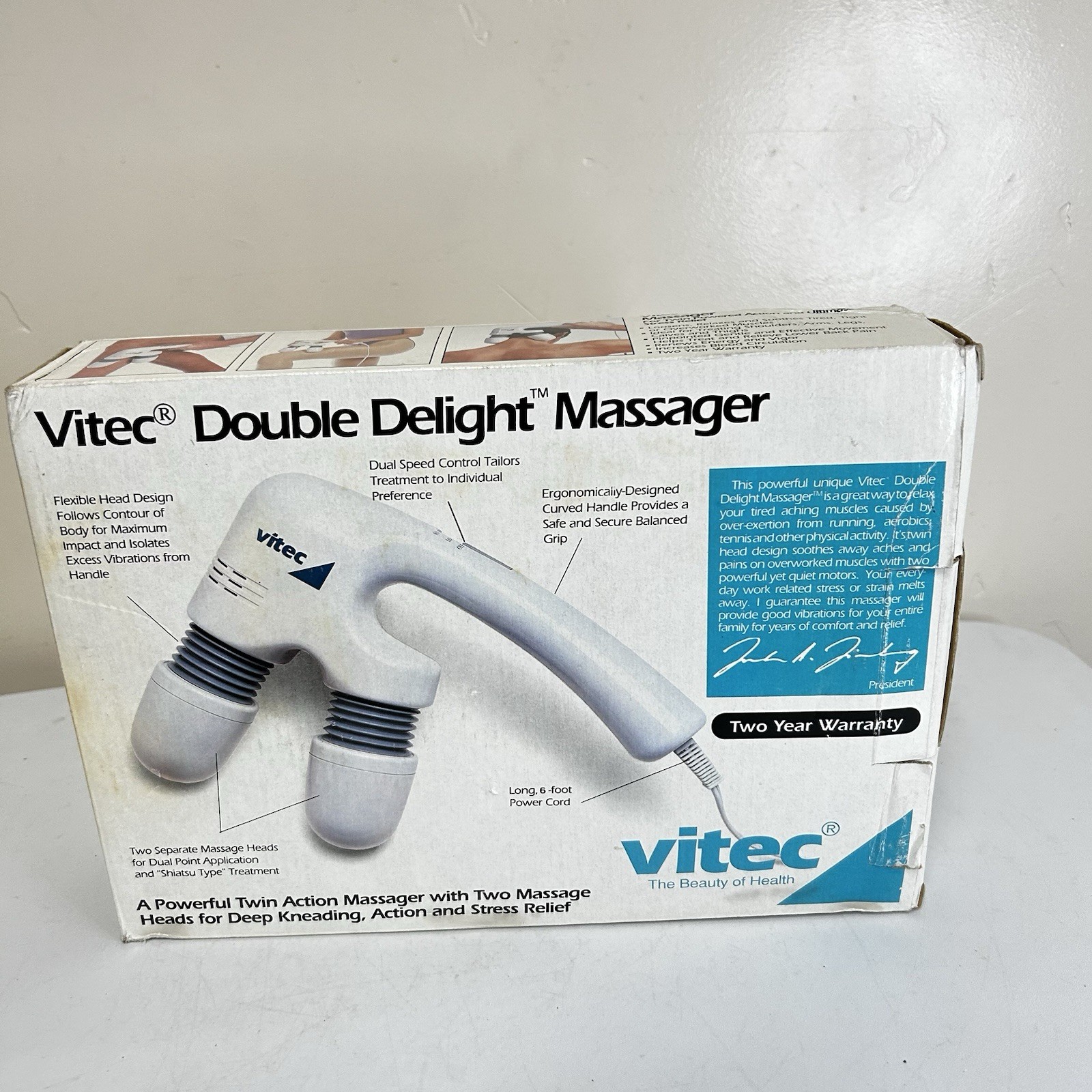 Vtg Vitec Double Delight Massager Double Action 46455