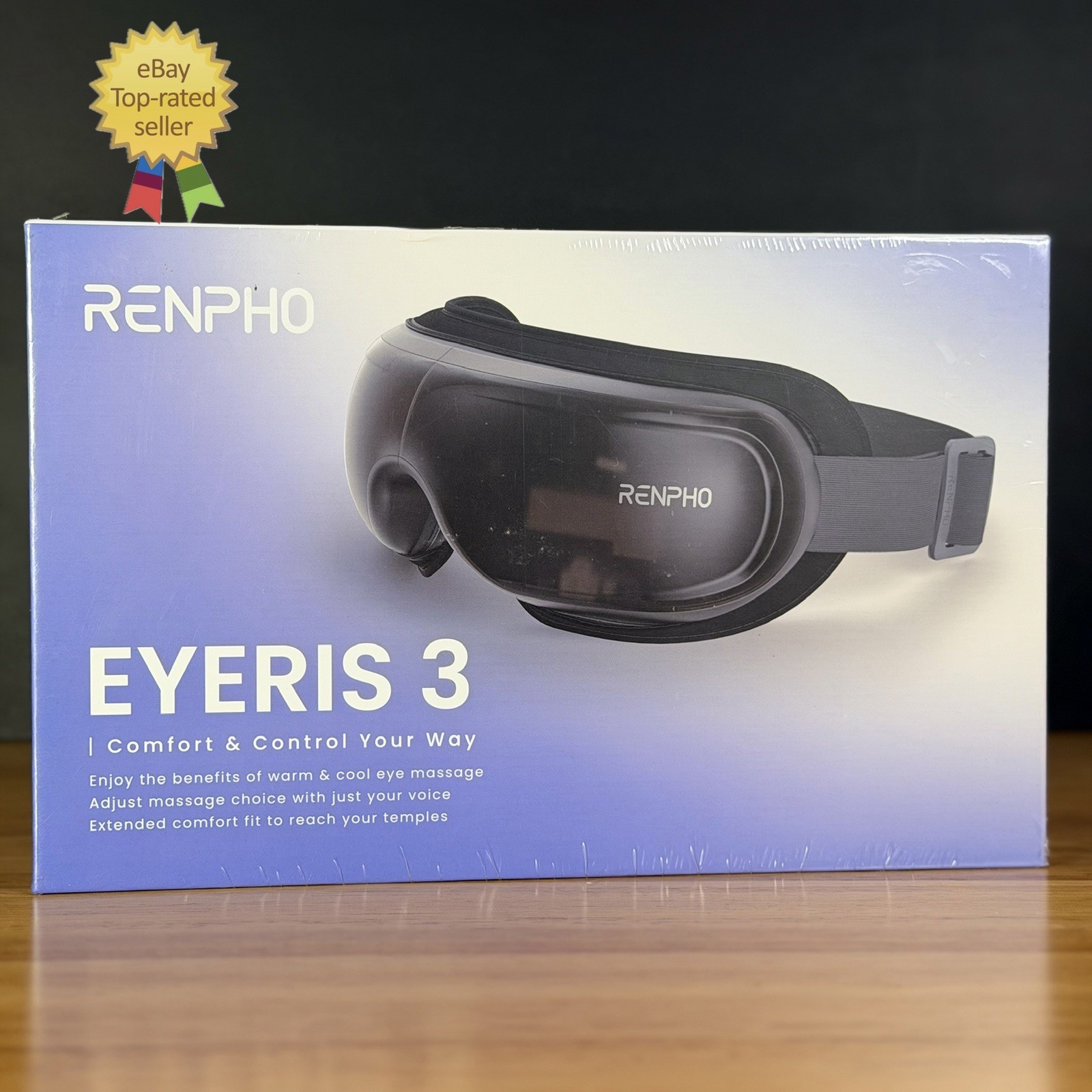 NEW Renpho Eyeris 3 Eye Massager Voice Control Improve Sleeping Quality Heated