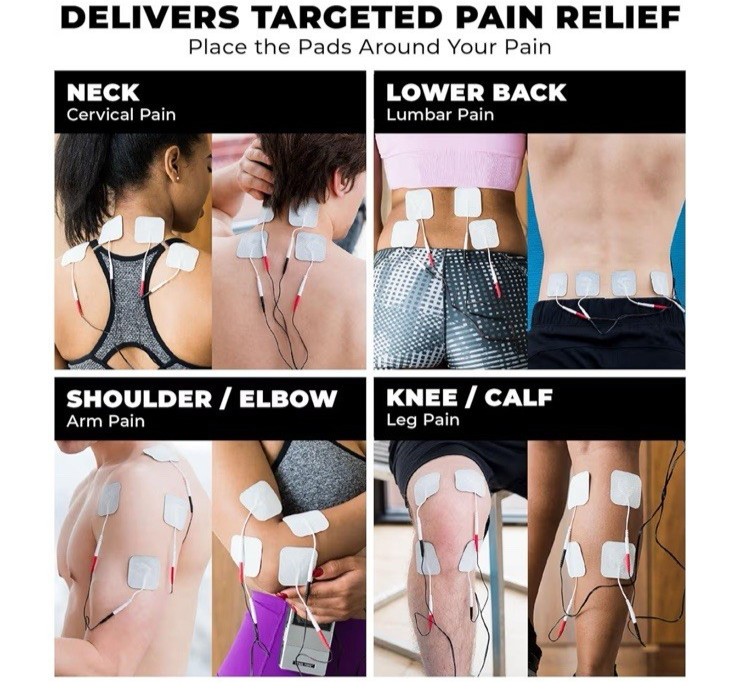 New TENS 7000 9volt Battery Powered Tens Unit Muscle Stimulator Back Pain Relief