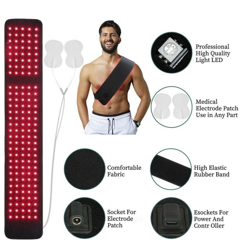 Red Light Therapy Pad for Body Back Knee Shoulder Feet Portable 660nm 880nm Gift