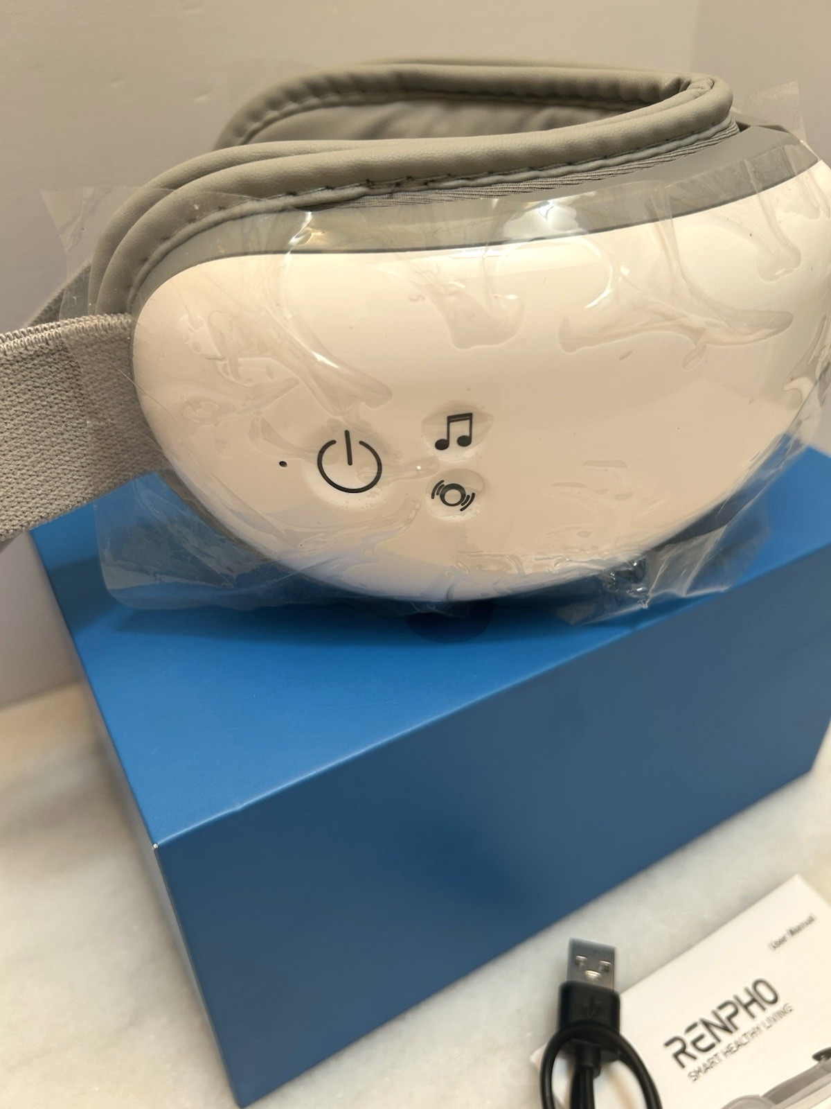 RENPHO RF-EM001 Electric Eye Massager – White – OPEN BOX – NEW