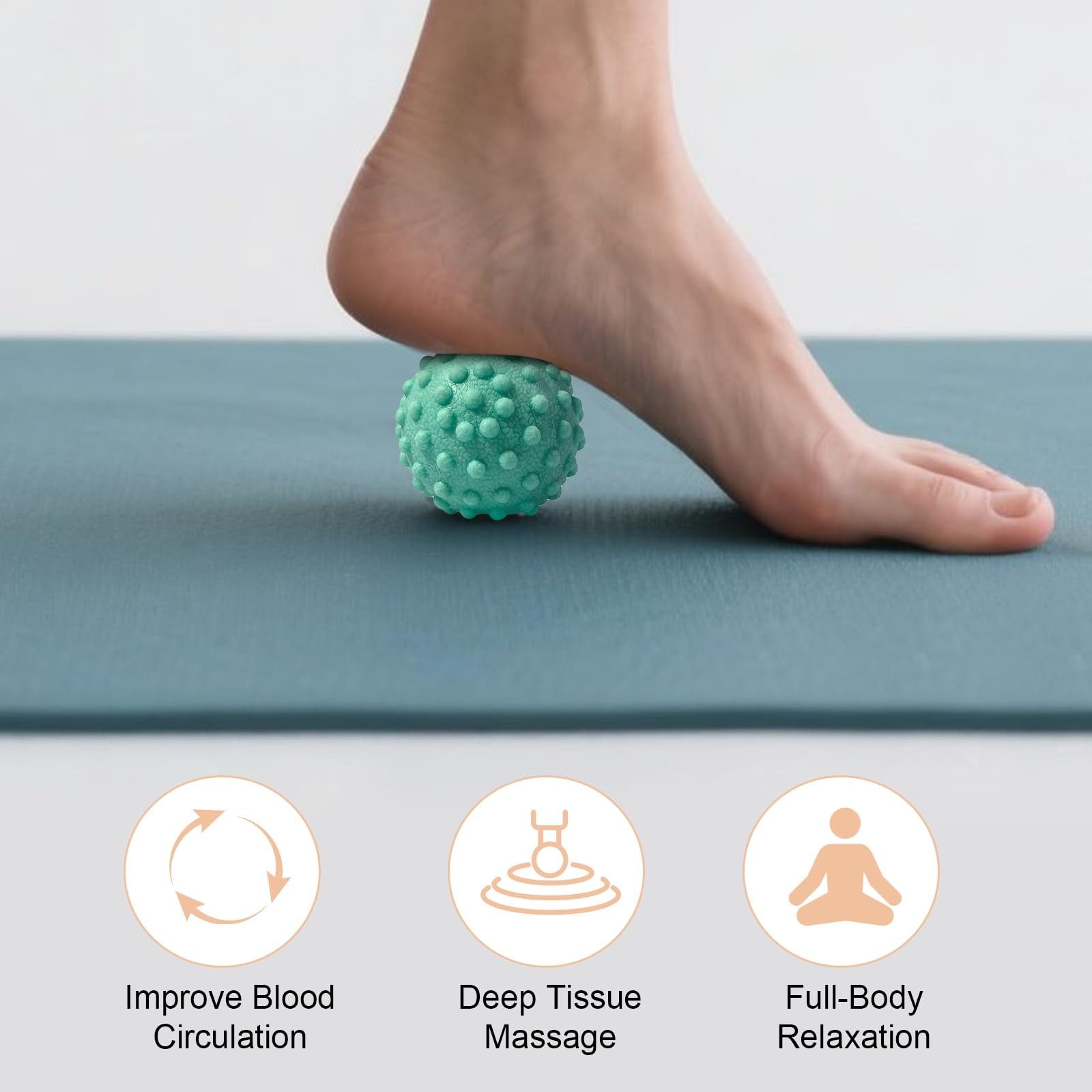 Foot Massage Ball Myofascial Release, Pain Relieve from Plantar Fasciitis, Massa