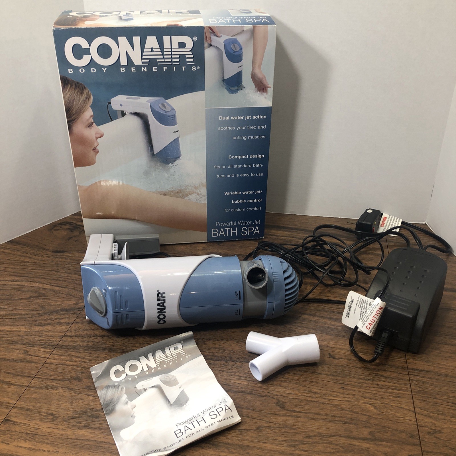 Conair Body Benefits Powerful Water Jet Bath Spa Model BTS1D w/ Instructions Box
