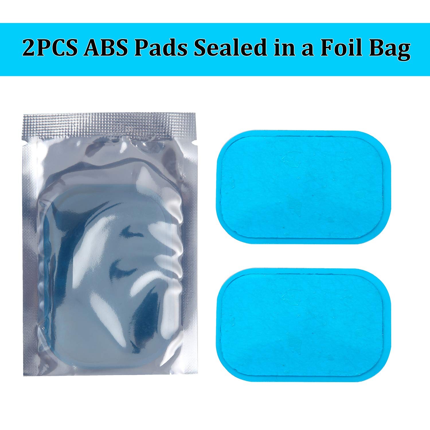 KASBEE ABS Gel Pads, 50PCS Muscle Stimulator Pads Replacement for Ultimate Mu…