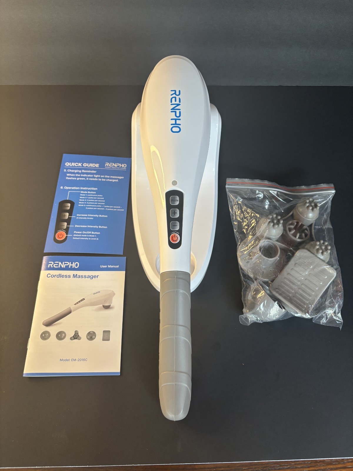Renpho Cordless Massager Model: EM-2016C White
