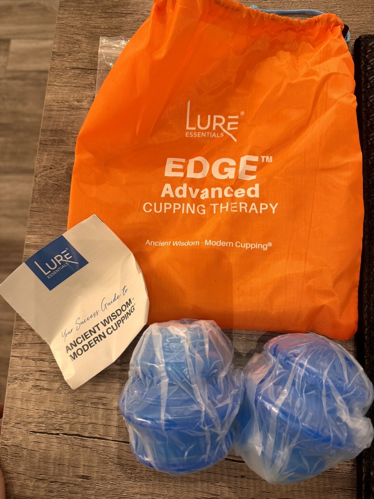 Lure Essentials Body Cupping Therapy Set, BLUE – 8 Cups (Flex)