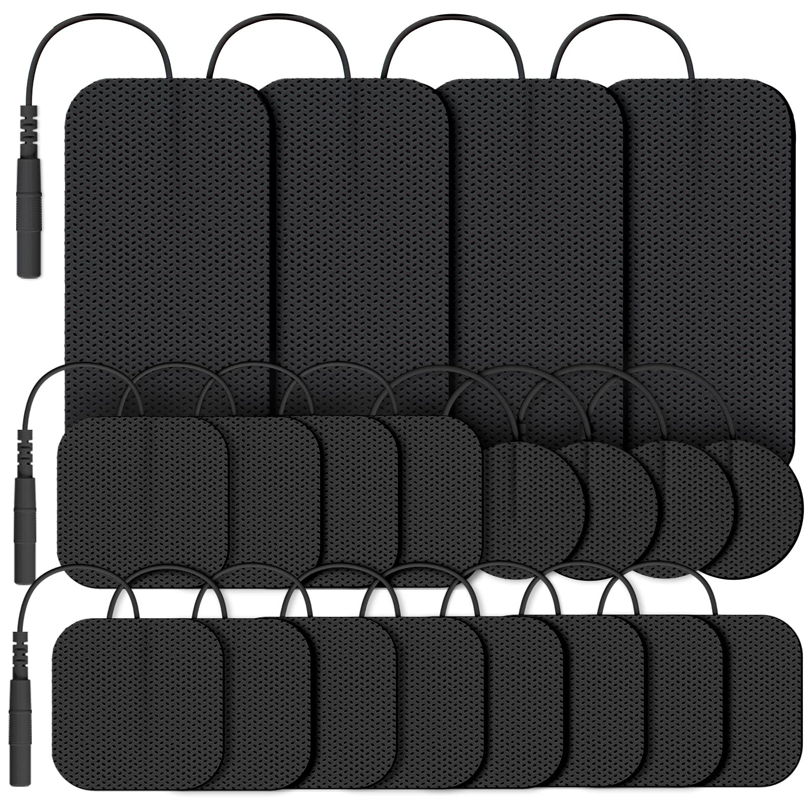 TENS Unit Replacement Pads Combination Set, 20 Packs Multiple Sizes Electrode…