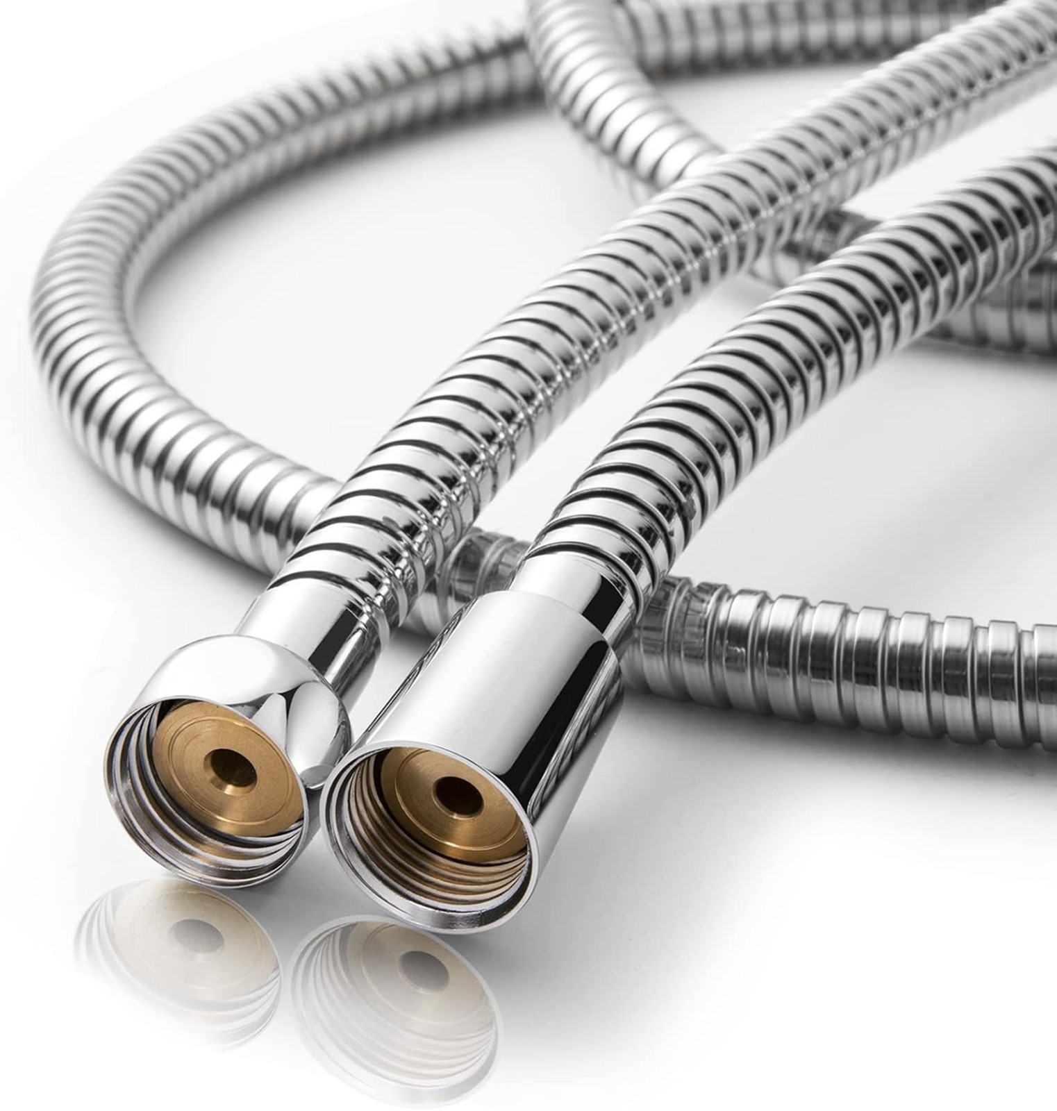 Shower Hose Stainless Steel 48 Inch Bidet Spray Flexible Water Connector Chrome