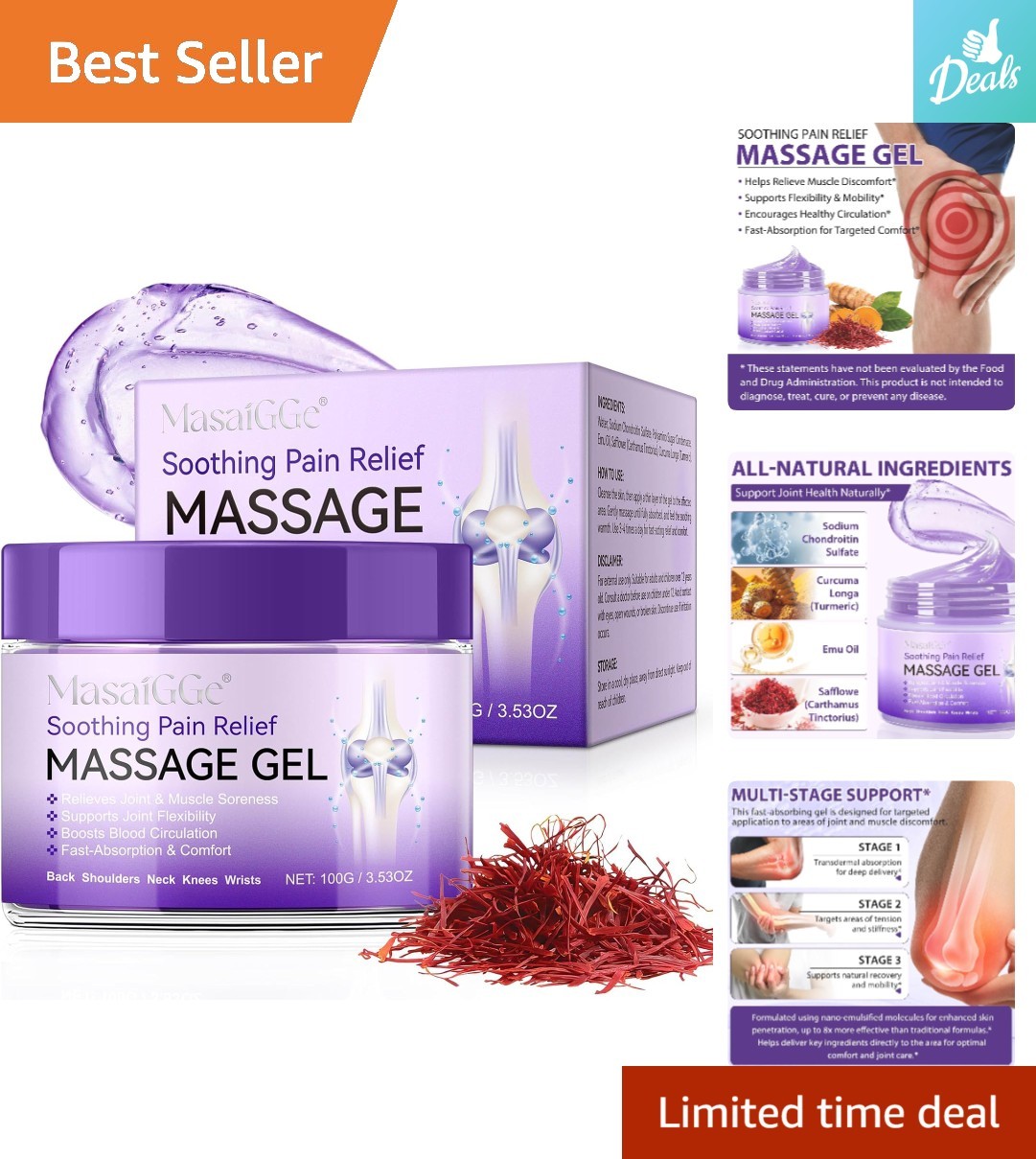 Cruelty-Free Joint Relief Gel – Lightweight & Unscented for Fast Muscle Soothing