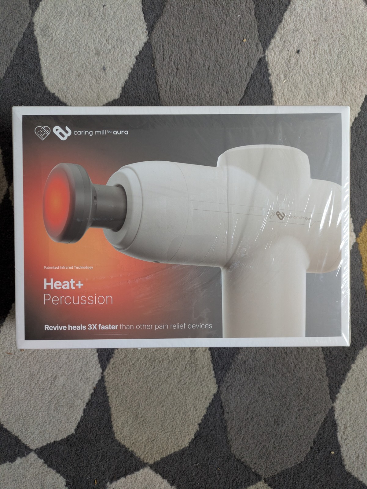 Revive Heated Massage Gun Caring Mill by Aura Brand New Unopened Full Body Care