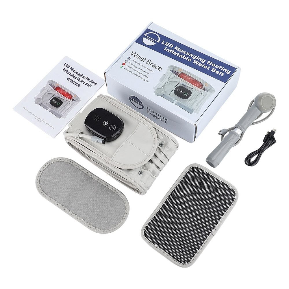 Heating Massage Decompression Belt Lumbar Support for Lower Back Pain Relief JQ